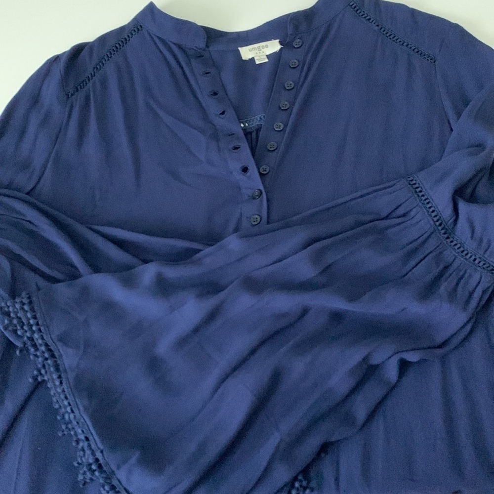 Umgee Navy Blue Oversized Tunic